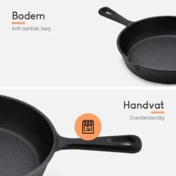 Ocina Gietijzeren Pan – Set Van 3 Stuks – ø25cm, ø19.5cm En ø16cm - Skillet - Koekenpan – Hapjespan – Koekenpan Inductie – Koekenpannenset - Gietijzeren Pan Bbq - Gietijzer - Incl. Receptenboek 14 Ocina Gietijzeren Pan – Set Van 3 Stuks – ø25cm, ø19.5cm En ø16cm - Skillet - Koekenpan – Hapjespan – Koekenpan Inductie – Koekenpannenset - Gietijzeren Pan Bbq - Gietijzer - Incl. Receptenboek -Keuken Accessoires Verkoop 1200x1200 405