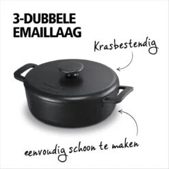 Brabantia The Dutch Braadpan - Matt Black - 28 Cm - Gietijzer 12 Brabantia The Dutch Braadpan - Matt Black - 28 Cm - Gietijzer -Keuken Accessoires Verkoop 1200x1200 496
