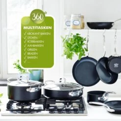 GreenPan Barcelona Infinity Pro Koekenpannenset - 3-delig - Zwart - Inductie - PFAS-vrij -Keuken Accessoires Verkoop 1200x1200 524