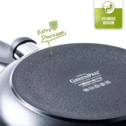 GreenPan Cambridge Hapjespan Met Deksel 24cm - Zwart - Inductie - PFAS-vrij -Keuken Accessoires Verkoop 1200x1200 561