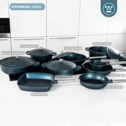 Westinghouse Performance Series - Wokpan Inductie - 28cm Luxe Wok Met Deksel - Blauw - Geschikt Voor Alle Warmtebronnen -Keuken Accessoires Verkoop 1200x1200 598