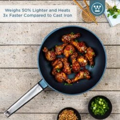 Westinghouse Performance Series - Wokpan Inductie - 28cm Luxe Wok Met Deksel - Blauw - Geschikt Voor Alle Warmtebronnen -Keuken Accessoires Verkoop 1200x1200 600