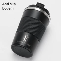 Castagnola Design RVS Koffiebeker To Go - Zwart - 380ml - Thermosbeker - Theebeker -Keuken Accessoires Verkoop 1200x1200 606