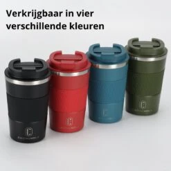Castagnola Design RVS Koffiebeker To Go - Zwart - 380ml - Thermosbeker - Theebeker -Keuken Accessoires Verkoop 1200x1200 610