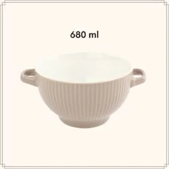 OTIX Soepkommen - Set Van 6 - Met Oor - Stapelbaar - Aardewerk - 680 Ml - 6 Kleuren -Keuken Accessoires Verkoop 1200x1200 636