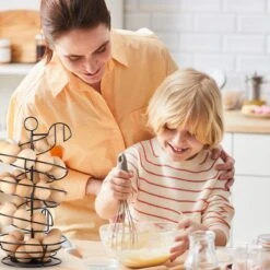 Eiermand – Eierrek – Eierhouder – Eieren – Zwart - Pasen - Tot 40 Eieren - BAULK® -Keuken Accessoires Verkoop 1200x1200 655