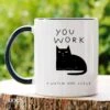 I Work Hard Kat Mok - Katten - Juf Cadeau - Meester Cadeau - Verjaardagscadeau - Cadeau - Verjaardag Cadeau Man - Cadeau Voor Man - Cadeau Voor Vrouw - Mokken - Theeglazen - Koffiekopjes -Keuken Accessoires Verkoop 1200x1200 669