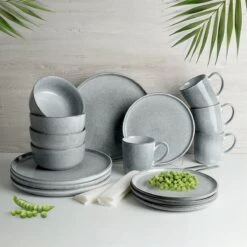 Excellent Serviesset - Servies - 16 Stuks - Aardewerk - Grijs -Keuken Accessoires Verkoop 1200x1200 677