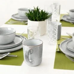 Excellent Serviesset - Servies - 16 Stuks - Aardewerk - Grijs -Keuken Accessoires Verkoop 1200x1200 678