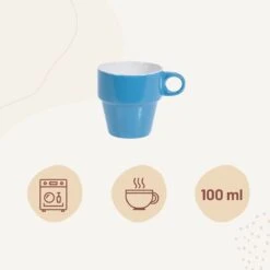 Orange85 Koffiekopjes - Met Houder - Set Van 6 - Gekleurd - 300 Ml - Keramiek -Keuken Accessoires Verkoop 1200x1200 694