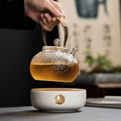 ConBlom Keramische Theepot, Warmer, Theewarmer, Koffiewarmer, Stoofje, Met Kurk-stoofje, Theepot Basis, Theefornuis, Melkwarmer Voor Thuis, Café, Theemelk (zonder Kaars En Theepot) -Keuken Accessoires Verkoop 1200x1200 698