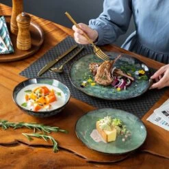 Serviesset 8 Personen - 24 Delig - Handgemaakt Keramiek - Vancasso Groen -Keuken Accessoires Verkoop 1200x1200 704