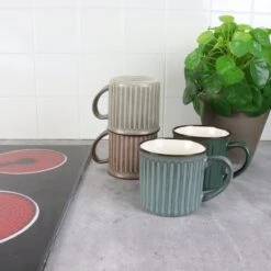 OTIX Koffiekopjes - Met Oor - Set Van 4 - Aardewerk - 250 Ml -Keuken Accessoires Verkoop 1200x1200 708