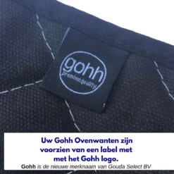Gohh 2 Canvas Ovenhandschoenen Ovenwanten Zwart - 33 Cm (tot 300 Graden) -Keuken Accessoires Verkoop 1200x1200 759