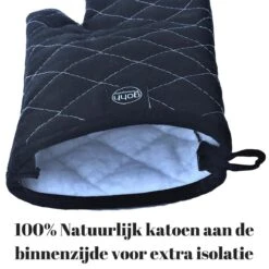 Gohh 2 Canvas Ovenhandschoenen Ovenwanten Zwart - 33 Cm (tot 300 Graden) -Keuken Accessoires Verkoop 1200x1200 760