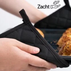 Merkloos Tavas Dream Hittebestendige Pannenlappen | 2 Stuks | Katoen, Thermolite | Tot 220°C | Zwart 13 Merkloos Tavas Dream Hittebestendige Pannenlappen | 2 Stuks | Katoen, Thermolite | Tot 220°C | Zwart -Keuken Accessoires Verkoop 1200x1200 770