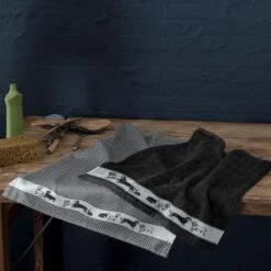DDDDD Saar - 2x Theedoek & 2x Keukendoek - Black -Keuken Accessoires Verkoop 1200x1200 776