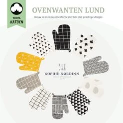 Ovenwanten Van Sophie Nordinn® - Ovenhandschoenen Lund (Artistiek Zwart) - Ovenwanten 2 Stuks - Katoen 10 Ovenwanten Van Sophie Nordinn® - Ovenhandschoenen Lund (Artistiek Zwart) - Ovenwanten 2 Stuks - Katoen -Keuken Accessoires Verkoop 1200x1200 780