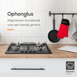KitchenLove Ovenwanten - 2 Stuks Ovenhandschoenen - Hittebestendig Tot 250 °C - Siliconen - Rood -Keuken Accessoires Verkoop 1200x1200 790