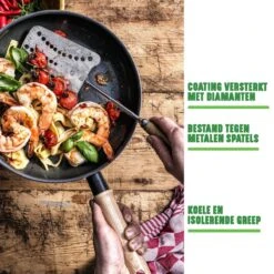 GreenChef Vintage Wokpan 28cm/3.7L - Zwart - Inductie - PFAS-vrij -Keuken Accessoires Verkoop 1200x1200 8