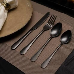 OEC Kitchen Bestekset 36-delig - Zwart - 6 Persoons - Steakmessen - Messen - Vorken - Lepels - RVS 11 OEC Kitchen Bestekset 36-delig - Zwart - 6 Persoons - Steakmessen - Messen - Vorken - Lepels - RVS -Keuken Accessoires Verkoop 1200x1200 822