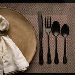 OEC Kitchen Bestekset 36-delig - Zwart - 6 Persoons - Steakmessen - Messen - Vorken - Lepels - RVS 13 OEC Kitchen Bestekset 36-delig - Zwart - 6 Persoons - Steakmessen - Messen - Vorken - Lepels - RVS -Keuken Accessoires Verkoop 1200x1200 824