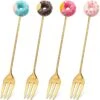 Gebaksvorkjes Donut Set Van 4 Taartvorkjes - Goud -Keuken Accessoires Verkoop 1200x1200 841