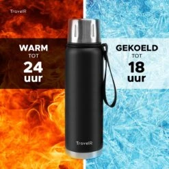 TravelR Thermosfles - Thermoskan - Drinkfles - Isoleerfles - BPA Vrij - Roestvrij Staal - 750 ML - Mat Zwart 11 TravelR Thermosfles - Thermoskan - Drinkfles - Isoleerfles - BPA Vrij - Roestvrij Staal - 750 ML - Mat Zwart -Keuken Accessoires Verkoop 1200x1200 902
