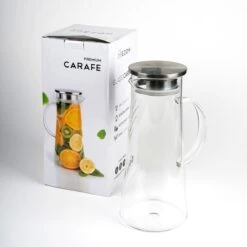 MÊZON® Schenkkan - Glazen Waterkan - Waterkaraf Voor Fruitwater - Multifunctionele Decanteer Karaf - Kan Met Deksel - 1.5L Capaciteit -Keuken Accessoires Verkoop 1200x1200 975