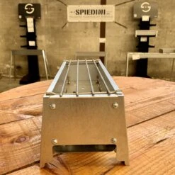 Spiedini Saté-bbq Bali 40 Mini - Kleine, Smalle Houtskoolbarbecue Met Horizontaal Rooster Voor Sate Of Andere Spiesjes - 40 Cm Lang, 11 Cm Breed, 14 Cm Hoog - Ideaal Voor Tuin- Of Open Haard, Of Balkon - Materiaal: Gealuminiseerd Ijzer -Keuken Accessoires Verkoop 1200x1200 996