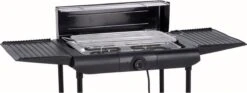 Excellent Electrics Elektrische Barbecue - Grilloppervlak (LxB) 36x24 Cm - 2000W - Zwart -Keuken Accessoires Verkoop 1200x453 2