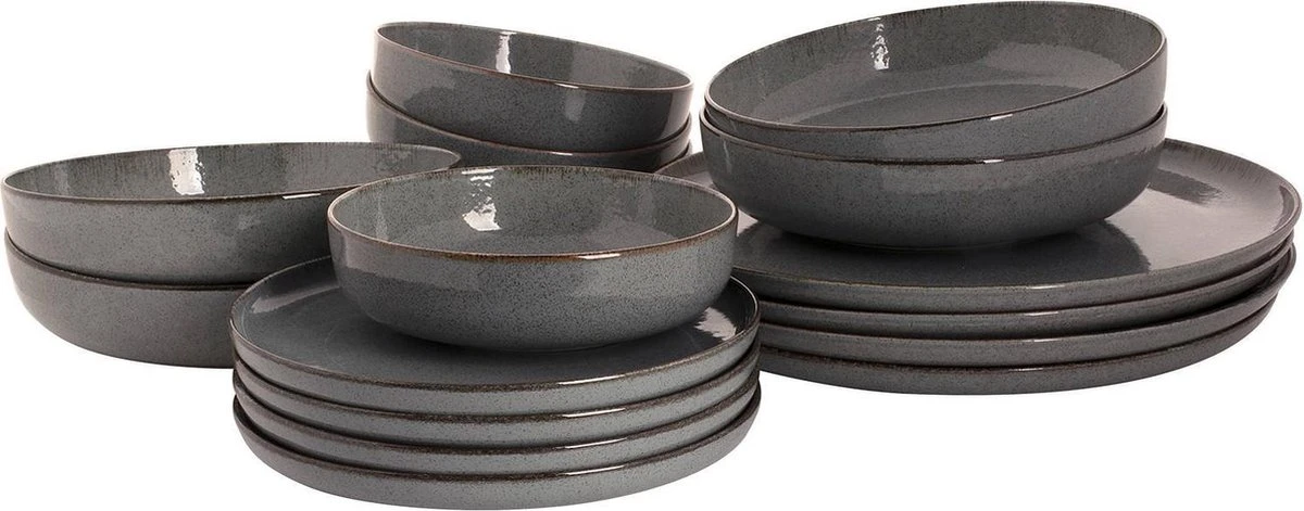 Palmer Serviesset Antigo Porselein 4-persoons 16-delig Blauw 3 Palmer Serviesset Antigo Porselein 4-persoons 16-delig Blauw