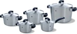 BK Conical Cool Pannenset - 5-delig - RVS - Geschikt Voor Alle Warmtebronnen -Keuken Accessoires Verkoop 1200x525