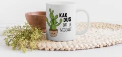 Mok - Koffiemok - Spreuken - Quote - 'Kak Dus Dat Je Weggaat' - Baan - Mokken - 350 ML - Beker - Koffiemokken - Theemok - Mok Met Tekst 9 Mok - Koffiemok - Spreuken - Quote - 'Kak Dus Dat Je Weggaat' - Baan - Mokken - 350 ML - Beker - Koffiemokken - Theemok - Mok Met Tekst -Keuken Accessoires Verkoop 1200x557 2