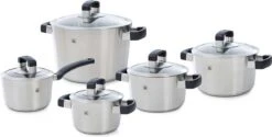 BK Conical Cool Pannenset - 5-delig - RVS - Geschikt Voor Alle Warmtebronnen -Keuken Accessoires Verkoop 1200x608