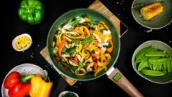 Just Vegan Koekenpan ECO Met Afneembaar Handvat 20 Cm Aluminium Groen -Keuken Accessoires Verkoop 1200x673