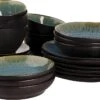 Palmer Serviesset Lotus Stoneware 6-persoons 24-delig Zwart Turquoise -Keuken Accessoires Verkoop 1200x707 5