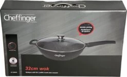 Cheffinger Wokpan Met Deksel - 32cm - Zwart - Pan - Keukenaccessoires 15 Cheffinger Wokpan Met Deksel - 32cm - Zwart - Pan - Keukenaccessoires -Keuken Accessoires Verkoop 1200x730