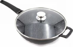 Cheffinger Wokpan Met Deksel - 32cm - Zwart - Pan - Keukenaccessoires 14 Cheffinger Wokpan Met Deksel - 32cm - Zwart - Pan - Keukenaccessoires -Keuken Accessoires Verkoop 1200x767