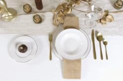 LeRijn® Serviesset Deventer 6 Persoons - 18 Delig - Licht Crème Wit Met Gouden Rand En Motief - Dinerborden - Soepborden - Dessertborden - Borden Servies - Bordenset -Keuken Accessoires Verkoop 1200x793 2
