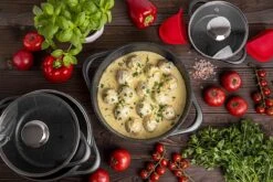 Smile 10-Delige Pannenset - Anti Aanbaklaag - Vaatwasser Bestendig - Zwart - MGK-17 19 Smile 10-Delige Pannenset - Anti Aanbaklaag - Vaatwasser Bestendig - Zwart - MGK-17 -Keuken Accessoires Verkoop 1200x800 64