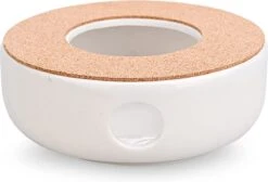 ConBlom Keramische Theepot, Warmer, Theewarmer, Koffiewarmer, Stoofje, Met Kurk-stoofje, Theepot Basis, Theefornuis, Melkwarmer Voor Thuis, Café, Theemelk (zonder Kaars En Theepot) -Keuken Accessoires Verkoop 1200x814 3