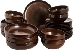 Palmer Serviesset Bama Copper Stoneware 6-persoons 24-delig Koper -Keuken Accessoires Verkoop 1200x814 4