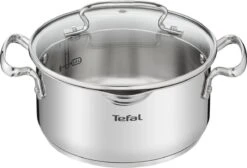 Tefal Duetto+ Pannenset -10 Delig- 5 Pannen - Kookpannenset - Zilver - Afdruipdeksels -Keuken Accessoires Verkoop 1200x816