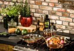 Koekenpan Ø26cm Met Deksel - Inductie - Koper - DUCQ -Keuken Accessoires Verkoop 1200x832 1