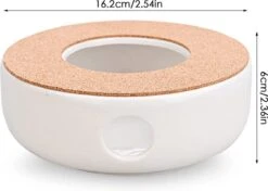 ConBlom Keramische Theepot, Warmer, Theewarmer, Koffiewarmer, Stoofje, Met Kurk-stoofje, Theepot Basis, Theefornuis, Melkwarmer Voor Thuis, Café, Theemelk (zonder Kaars En Theepot) -Keuken Accessoires Verkoop 1200x855