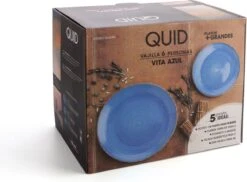Quid | 18-delige Bordenset | Aardenwerk Bordenset | Vita Azul | Blauw -Keuken Accessoires Verkoop 1200x884 1