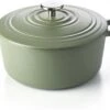 BK Bourgogne Braadpan Ø 24 Cm - Groen - Gietijzer - Inductie -Keuken Accessoires Verkoop 1200x895