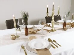 LeRijn® Serviesset Deventer 6 Persoons - 18 Delig - Licht Crème Wit Met Gouden Rand En Motief - Dinerborden - Soepborden - Dessertborden - Borden Servies - Bordenset -Keuken Accessoires Verkoop 1200x899 18