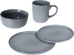 Excellent Serviesset - Servies - 16 Stuks - Aardewerk - Grijs -Keuken Accessoires Verkoop 1200x899 21